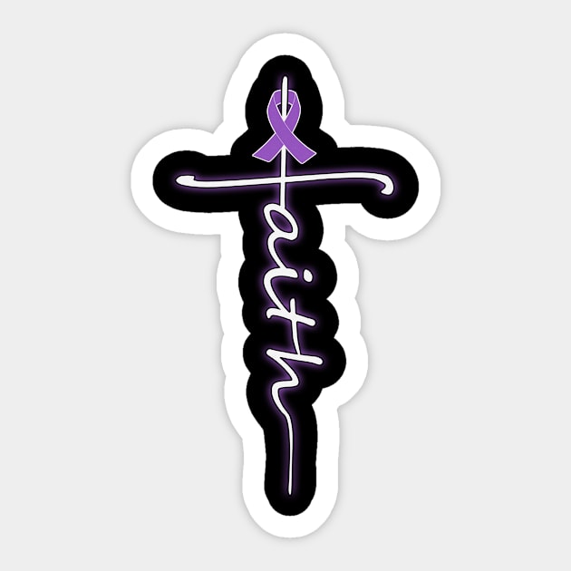 Faith Christian Gastric Cancer Awareness Peach Ribbon Warrior Sticker by celsaclaudio506